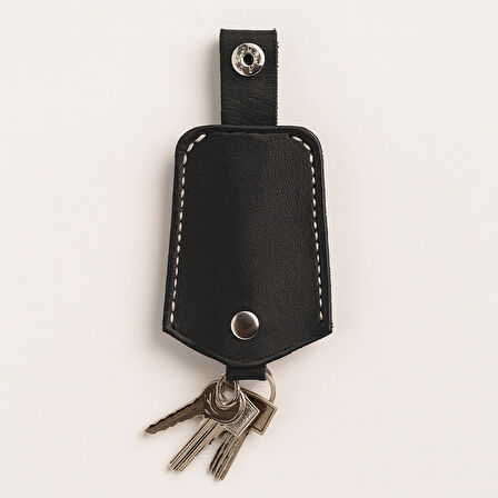 El Yapımı Hakiki Deri Anahtarlık