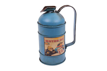 Dekoratif Metal Yakıt Bidonu Kumbaralı Vintage Hediyelik (1179)