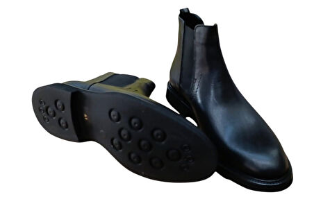 Libero L3887 Erkek Hakiki Deri Günlük Casual Bot Siyah