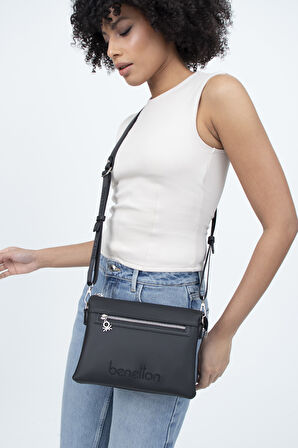 Benetton 1361 Kadın Çanta BYZ-GRİ