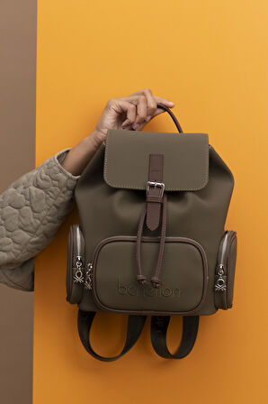 Benetton 1409 Kadın Çanta HAKİ-KAHVE