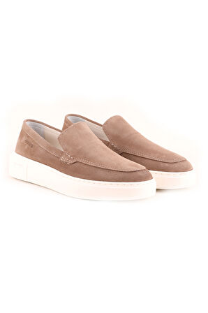 Libero L5531 Erkek Süet Deri Loafer Ayakkabı VİZON