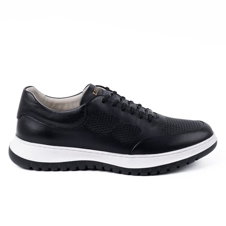 Libero Lz5906 Unisex Hakiki Deri Eva Antik Günlük Comfort Ayakkabı Siyah