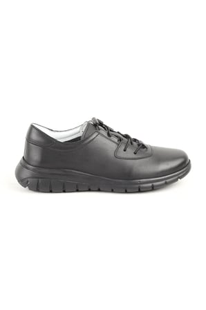 Libero L10-2257 Kadın Hakiki Deri Eva Antik Lastikli Günlük Casual Ayakkabı Siyah