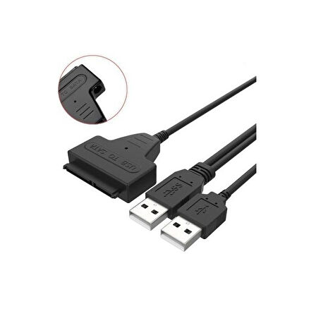 USB 2.0 2.5 3.5 İnç Sata SSD Hdd Hard Disk Dc Güç Çevirici Dönüştürücü Adaptör Kablosu