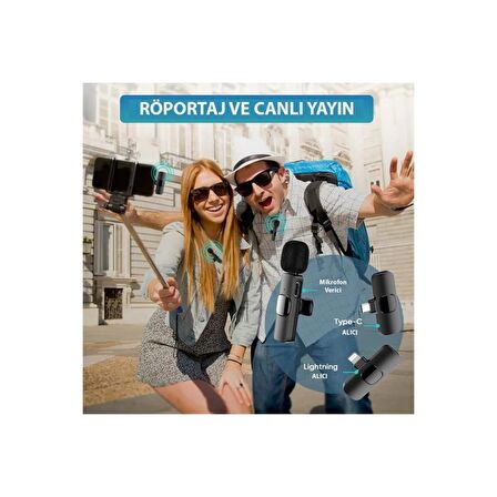 DAYTONA K9L2 LIGTHNING 2'Lİ YAKA MİKROFON,KABLOSUZ