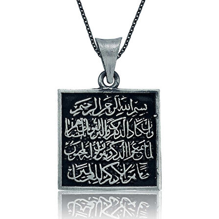 925 Ayar Gümüş Nazar Duası Kadın Gümüş Kolye PT2610224