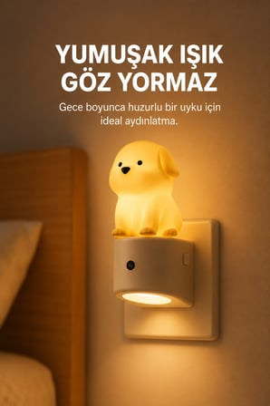 akıllı gece lambası rgb renk değişimli işık sensörlü prize takılan led gece lambası çocuk odası koridor yatak odası
