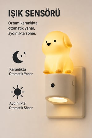 akıllı gece lambası rgb renk değişimli işık sensörlü prize takılan led gece lambası çocuk odası koridor yatak odası