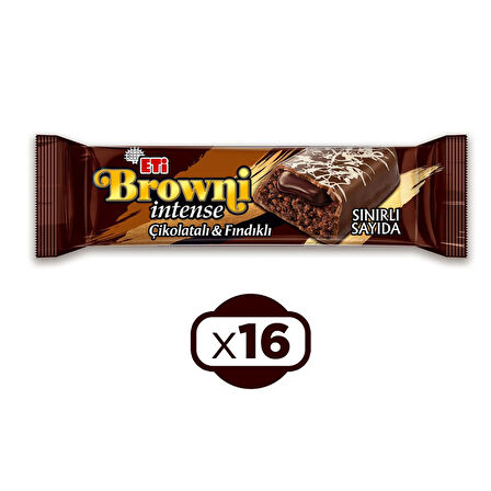 Eti Browni Intense Fındıklı 48 G X 16 Adet