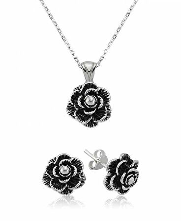 925 Ayar Gümüş Çiçek Set ST2610030