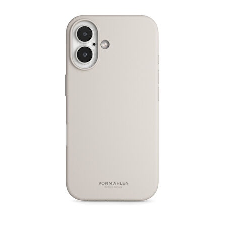 Vonmahlen Yumuşak Silikon Kapak & Kılıf iPhone 16 Plus - Krem