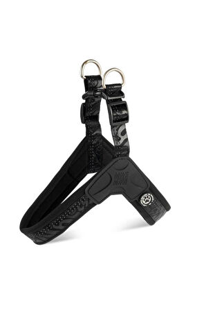 Matrix 2.0 Akıllı Künyeli Q-Fit Köpek Göğüs Tasması - Black (L)