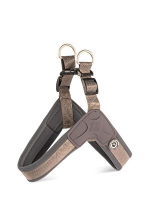 Matrix 2.0 Akıllı Künyeli Q-Fit Köpek Göğüs Tasması - Stone (M)