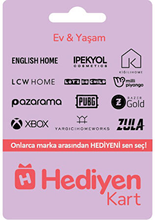 Hediyen Kart - Ev & Yaşam- 250 TL