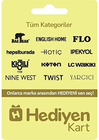 Hediyen Kart - Tüm Kategoriler 1000 TL