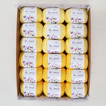 La Mia Mercerized Cotton Kehribar Seti