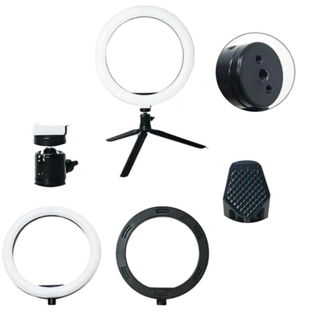 Roichil® 8inç 20cm Youtube Instagram Tiktok Selfie  Stüdyo Video Fotoğraf Ring Light  Tripod Led Halk