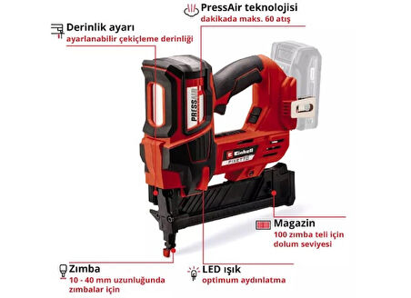 Einhell Fixetto 18/38 S Zımba Makinesi 4,0 Ah Akü Starter Kit