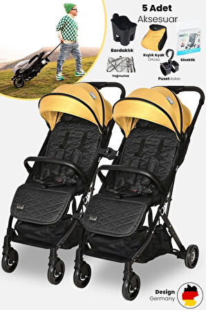 Lorelli Myla Plus Ayrılıp Birleşebilen Kabin Ikiz Bebek Arabası