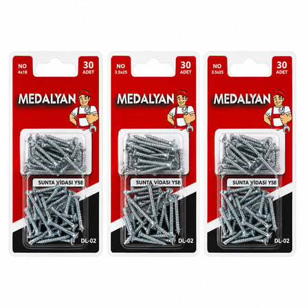 360 ADET 3.5X25 SUNTA VİDASI 12X30PCS (5671) gotlthmngoxx