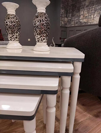 4lü Lüx Zigon Krem Antrasit