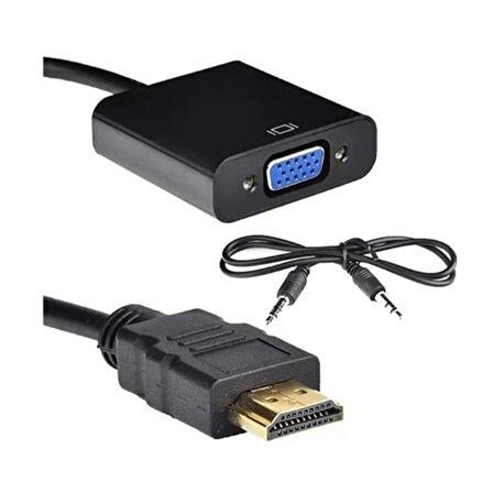 Hadron HDX2019 Vga To Hdmi Dönüştürücü (Siyah)