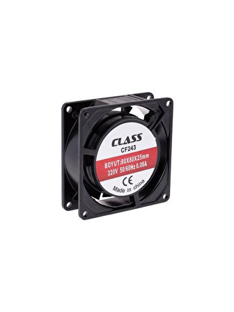 Class CF-243 80X80X25MM Ac 220 Volt Fan Kasa Fanı Soğutucu