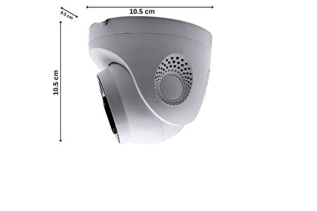 BAFF AHD-5502 Dome - 5MP 2.8mm Fixed Lens - AHD TVI CVI CVBS