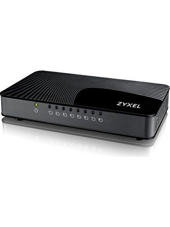 Zyxel GS108S v2 8-Port 10/100/1000Mbps Tak-Kullan Port-Önceliklendirme Destekli Gigabit Switch