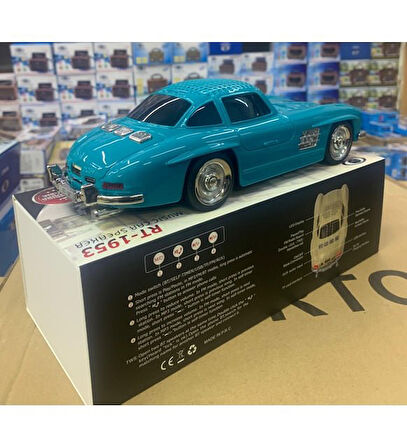 Everton RT-1953 Araba Görünümlü Bluetooth/USB/Sd kart/Aux/Radyo Mp3 Player Müzik Kutusu-EMERALD RENK