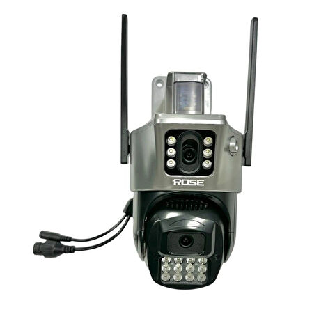 Rose AHD-30180 Dış Mekan Wifi Kamera 5K 4K Çift Lens Çift Ekranlar PTZ Kamera 231133