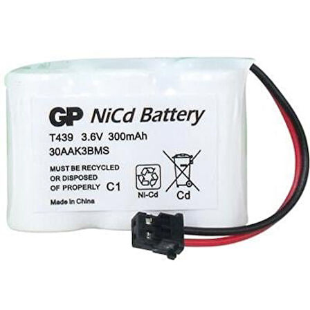 Gp T439 3.6 Volt 300 Mah 3Lü Kısa Pil