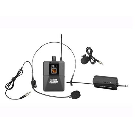 GOLD AUDİO GX-831Y YAKA-HEADSET (KAFA) WİRELESS TELSİZ MİKROFON