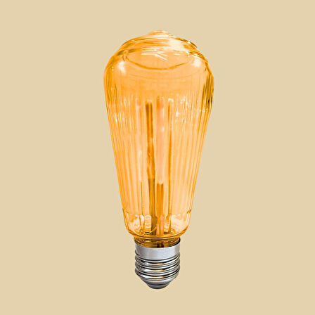 LEDX ST-64 Rustik Star Desenli Ampül