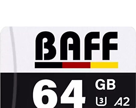 Baff 64GB Hafıza Kartı Video Kayıt Destekli UHS-I U3 A2