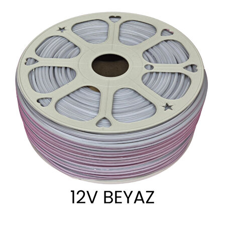 Hightek 12V Beyaz Neon Şerit LED 100 Metre