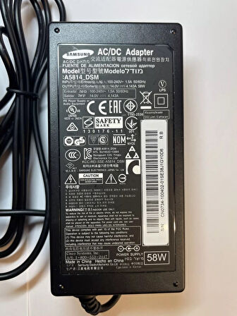 SAMSUNG 14V 4.29A 60W MASA TİPİ ADAPTÖR (DSP-6014C) ( 12V AKÜ ŞARJ EDİLEBİLİR) (A)
