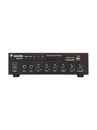 Westa WM-750U Fm Radyo - 80 Watt Mixer Amfi