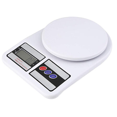 S Line Dijital Mutfak Tartısı (LCD Ekranlı, 10KG Kapasiteli, Hassas Ölçüm)