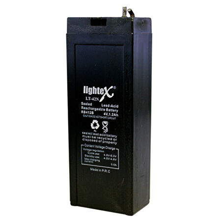 Lightex LT-42 4V 1.2AH Bakımsız Işıldak Aküsü