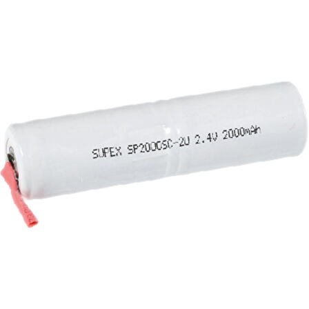 SUPEX 2.4V 2000 mAH 2Li Üstüste Süpürge Pili