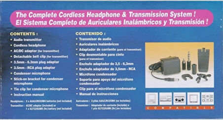 Porta Sound 2000 Kablosuz Kulaklık Ses Dinleme Cihazı