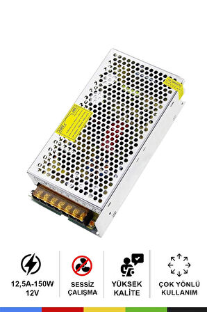 Peace B2887 Metal Adaptör 24V 20A Silver