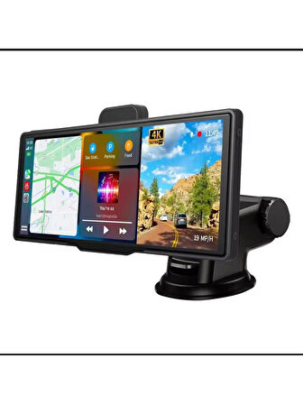 Fİ AUDİO Kablosuz Car Play Ekran + Dvr Ön + Arka Kaydedici Dokunmatik Ekran Multimedi 10.26 inç
