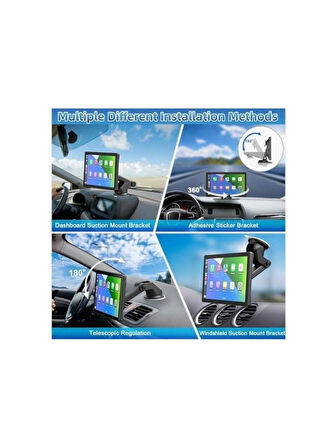Fİ AUDİO Kablosuz Car Play Ekran + Dvr Ön + Arka Kaydedici Dokunmatik Ekran Multimedi 10.26 inç