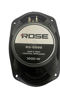 ROSE 1000W 6 x 9" 4 YOLLU KOAKSİYEL HOPARLÖR - Telli Kapaklı 2li Set