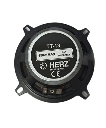  HERZ TT-13 150W 13 CM ÇİFT YOLLU TWEETERLI TEKLİ OTO HOPARLÖR 