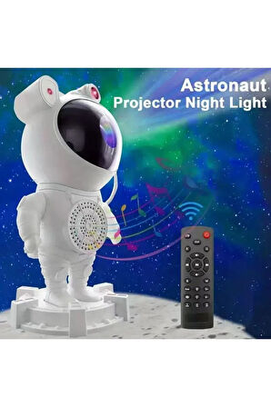 Astronot Gece Lambası Yıldızlı Projeksiyon Cihazı ZA-2025 Tavan Aydınlatma Masa Ev Çocuk Oda