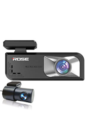 Rose Araç Kamera Kayıt Seti MR-76 Rose Model 2K Ön Kamera + 1K Arka Kamera 7/24 Kayıt